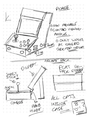 Notebook Sketch 1 - Picade and folding model