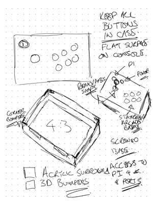 Notebook Sketch 2 - Console and folding case