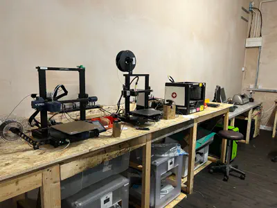 Our 3D printers.